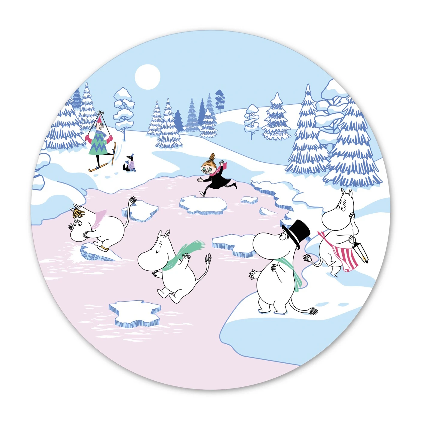 Moomin Pannenonderzetter Winter 2022 Ø21 Cm 1 Moomin Pannenonderzetter Winter 2022 Ø21 Cm