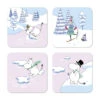 Moomin Glasonderzetter Winter 2022 9x9 Cm 4-pack
