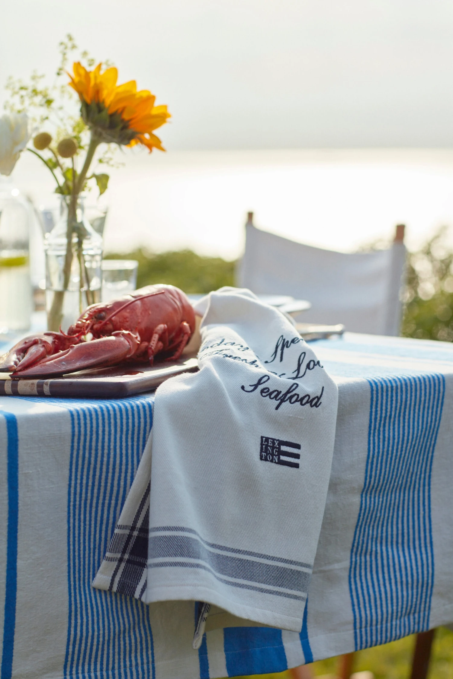 Lexington Striped Linen Cotton Tafelkleed 150x250 Cm 4 Lexington Striped Linen Cotton Tafelkleed 150x250 Cm - Afbeelding 4