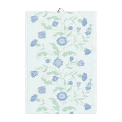 Blå Blom Keukenhanddoek