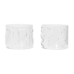 Ferm LIVING Doodle Drinkglas Low 2-pack