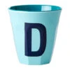 Rice Melaminebeker Medium Letter D 30 Cl