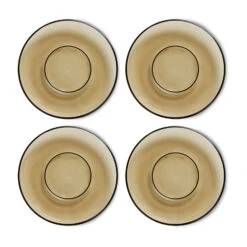 70's Glassware Koffieschotel Ø10,6 Cm 4-pack