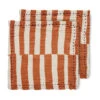 Striped Katoenen Servet 30x30 Cm 2-pack