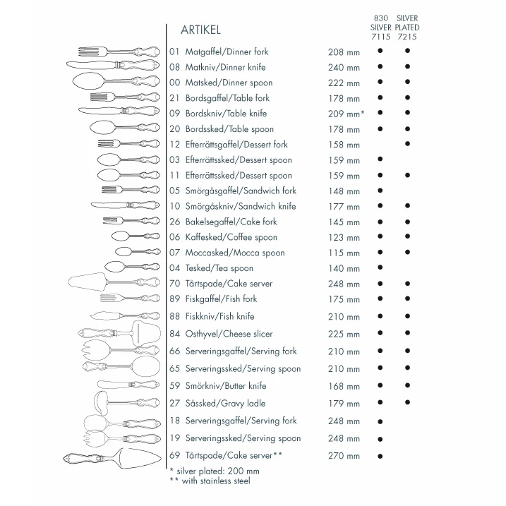 Gense Olga Tafelmes Zilver 3 Gense Olga Tafelmes Zilver - Afbeelding 3