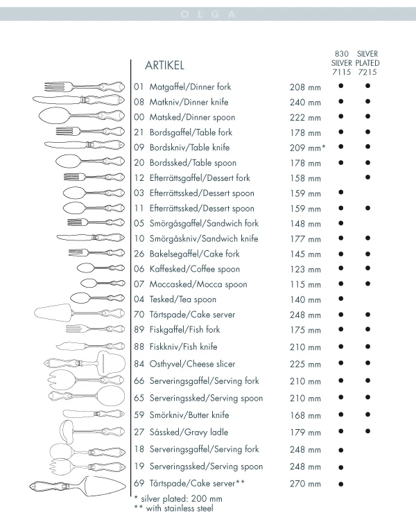 Gense Olga Tafellepel Verzilverd 2 Gense Olga Tafellepel Verzilverd - Afbeelding 2