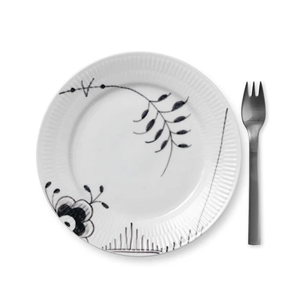 Royal Copenhagen Black Fluted Mega Bord 2 - Zwart 2 Royal Copenhagen Black Fluted Mega Bord 2 - Zwart - Afbeelding 2