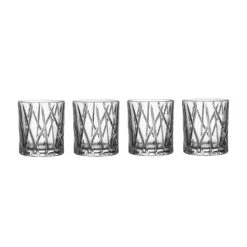 Orrefors City Old Fashioned Glas 4-pack