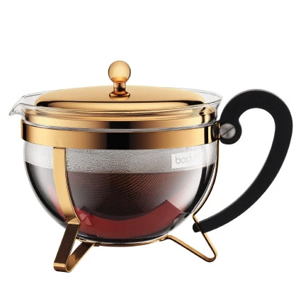 Bodum Chambord Theepot Goud 1 Bodum Chambord Theepot Goud