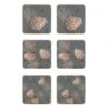 Pine Cone Onderzetter (glazen) 6-pack