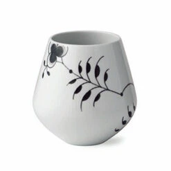 Royal Copenhagen Black Fluted Mega Zwart Vaas