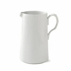 Royal Copenhagen White Fluted Kan Met Handvat