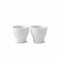 Royal Copenhagen White Fluted Eierdop 2-pack