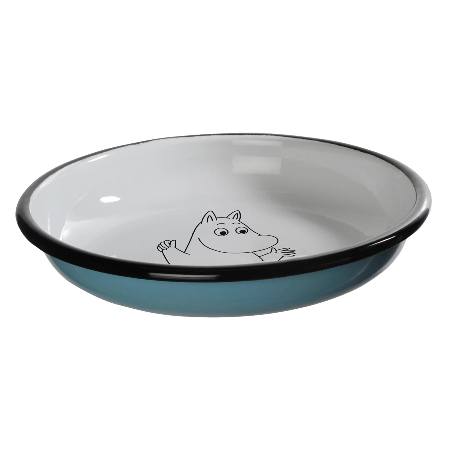 Muurla Moomin Retro Emaille Bord 18 Cm. 2 Muurla Moomin Retro Emaille Bord 18 Cm. - Afbeelding 2