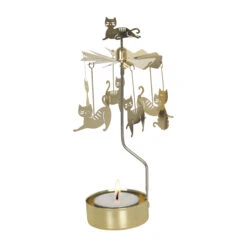 Kattenfamilie Waxinelichtjeshouder